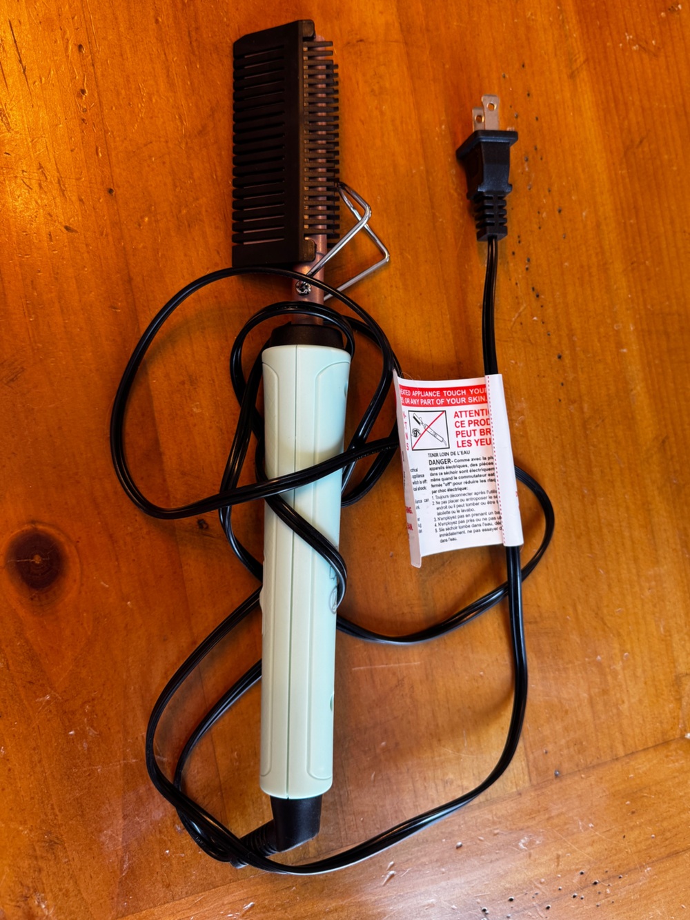Marika Mint Green Hot Comb Hair Straightener